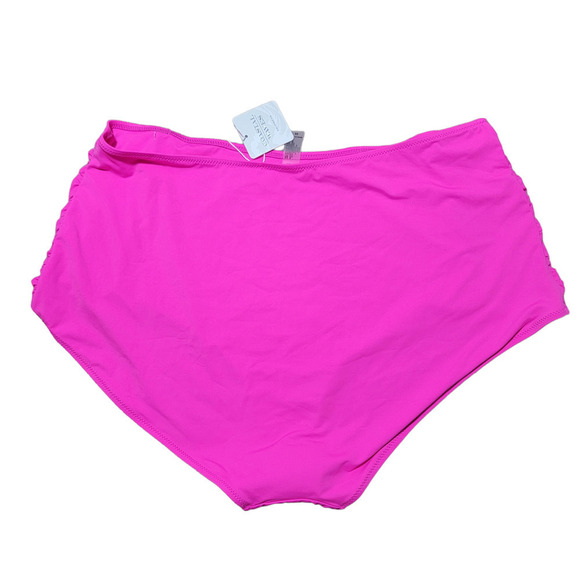 coastal waves swimwear color hot bubblegum high waist sz 3X - Picture 4 of 9